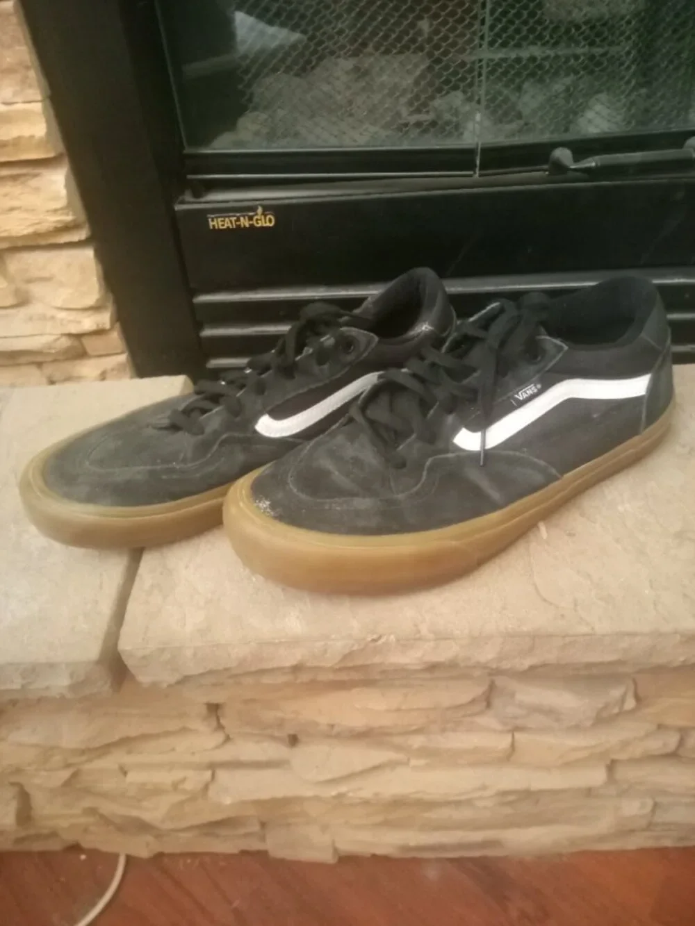 Vans old skool Black gum low tops